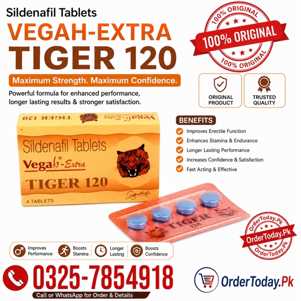 Tiger 120 Sildenafil Citrate Tablets in Karachi 