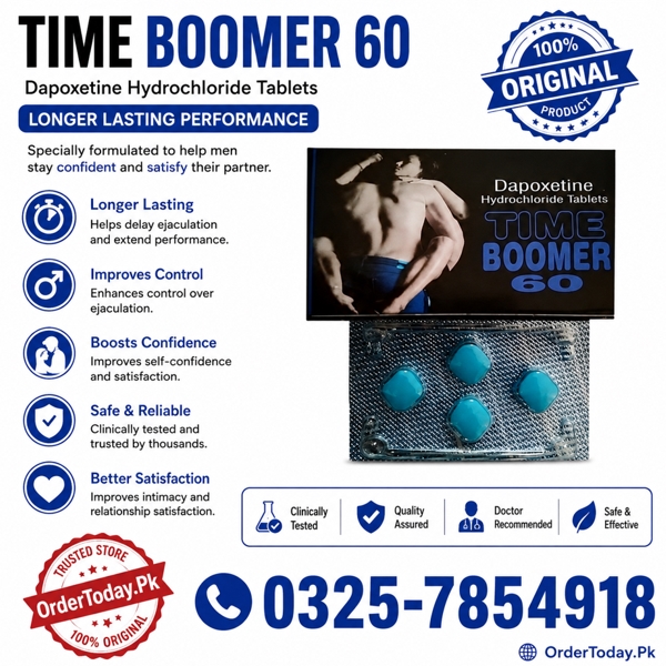 Time Boomer Dapoxetine 60mg Tablets in Rawalpindi
