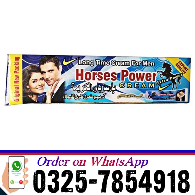 Horse Power Cream Uses in Pakistan